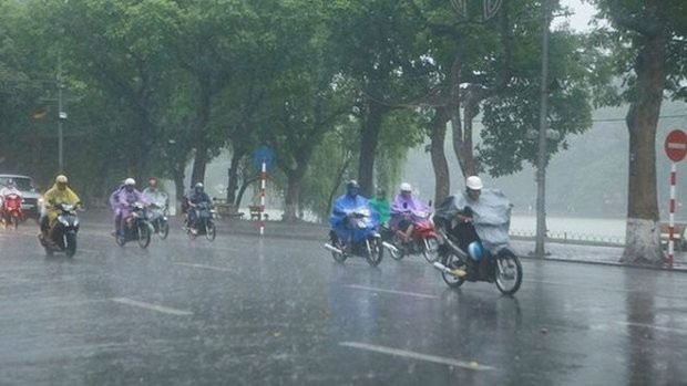 dầm mưa dễ bị cảm lạnh